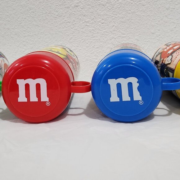 2002 Collectible M&M`s Insulate Thermos 11.5oz Lot Of 4. - Picture 3 of 10